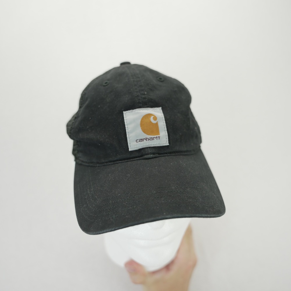 Carhartt Dunmore Trucker Hat Black Mesh Snapback Logo Patch Cap 100455 Mens